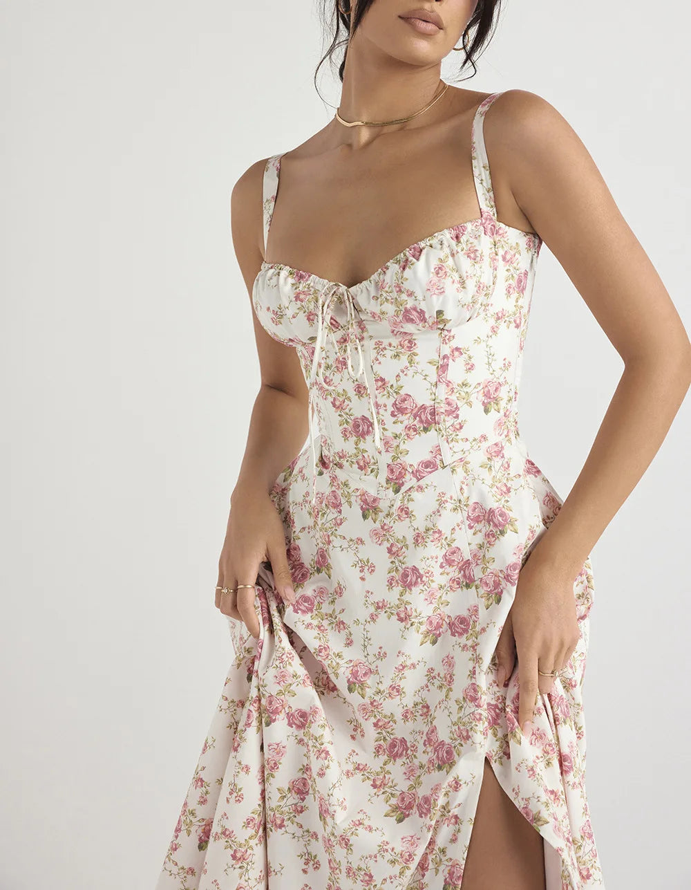 French Blue Corset Dress